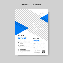 Modern business flyer vector template