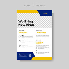 Modern business flyer vector template