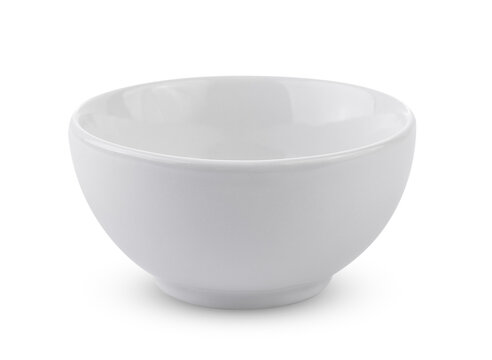 White bowl on transparent png