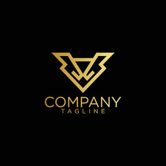 v logo design and premium vector templates