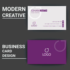 Business card template design modern creative visiting card design