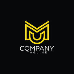 mu logo design and premium vector templates