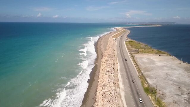 Aerial View Of Palisadoes Kingston Jamaica
