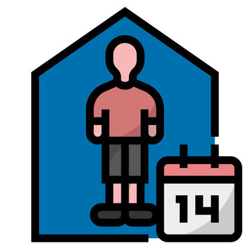 self quarantine icon