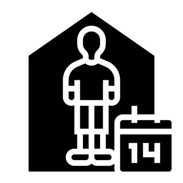self quarantine icon