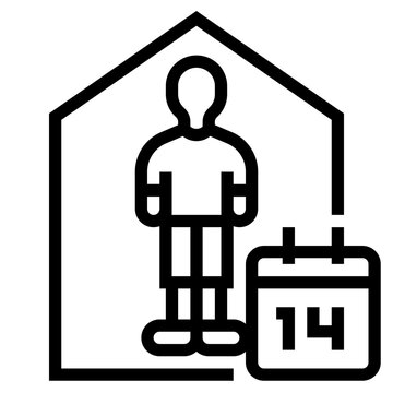 self quarantine icon