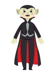 person with dracula costume