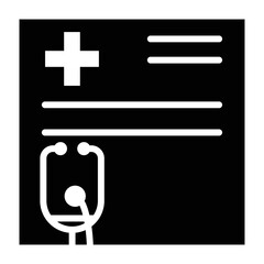 Health care and Medical. Medical Report vector icon illustration