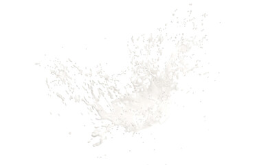 3d milk or yogurt ripple splash isolated. 3d render