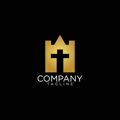 Fototapeta premium religious logo design and premium vector templates