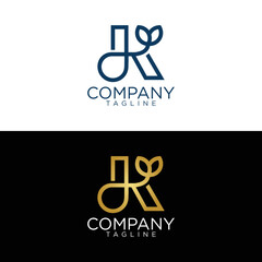 k nature logo design and premium vector templates