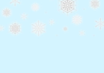 Fototapeta premium 結晶風背景素材 淡い水色 柄上よせ