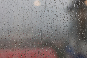 Rain drops outside the window. I feel lonely, sad, but sometimes I feel let go.