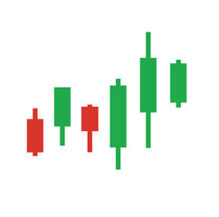 candlestick graph icon