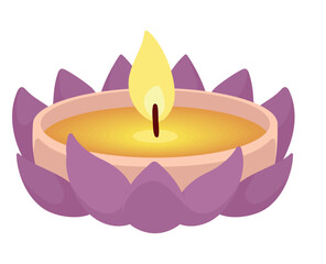 loy krathong purple decoration