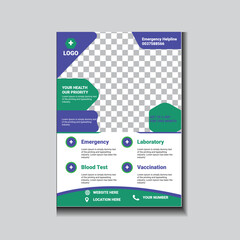 Business letterhead Flyer Template  Vector Design Corporate 