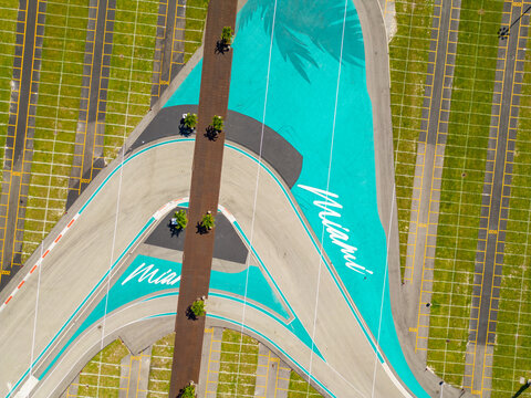 Miami F1 Race Track At Hard Rock Stadium