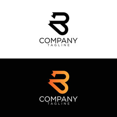b logo design and premium vector templates
