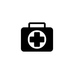 Medical Bag icon or logo isolated sign symbol design vector illustration high quality black style