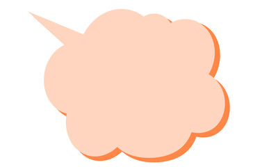 구름말풍선 일러스트