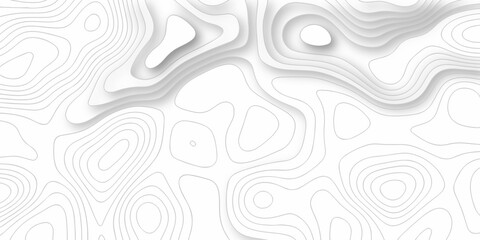 Fototapeta na wymiar Topographic map background. silver line topography maount map contour background, geographic grid. Abstract vector illustration. 