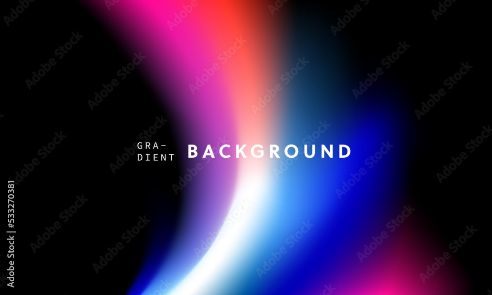 Aufkleber Abstract trendy in blending gradient color for background. Smooth minimalist color texture for poster template, cover, presentation, web and creative print.