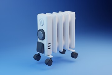 Electric oil filled heater