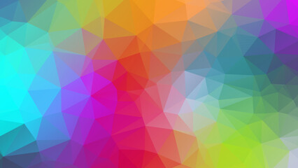 Abstract background in low poly style. Vector bright multicolor polygonal banner. Geometric illustration