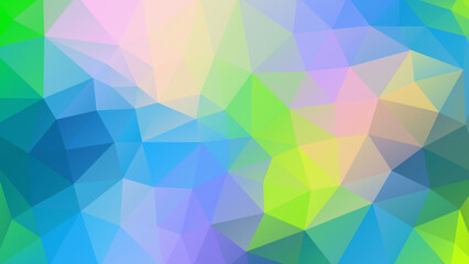 Fototapeta premium Vector stylish multicolor polygonal banner. Abstract background in low poly style. Geometric illustration