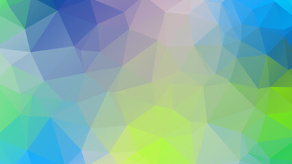 Vector stylish multicolor polygonal banner. Abstract background in low poly style. Geometric illustration