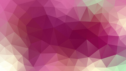 Vector stylish multicolor polygonal banner with place for text. Abstract background in low poly style. Geometric illustration