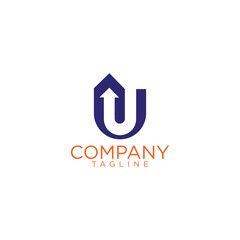 u arrow logo design and premium vector templates