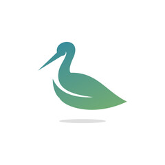 Obraz premium animal leaf logo design, illustration, vector, color gradation, agriculture and animal husbandry