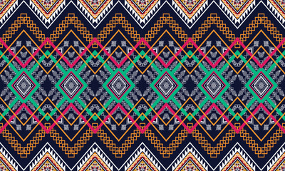 Geometric ethnic pattern for background,fabric,wrapping,clothing,wallpaper,batik,carpet,embroidery style.
