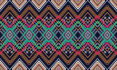 Geometric ethnic pattern for background,fabric,wrapping,clothing,wallpaper,batik,carpet,embroidery style.