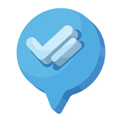 like speech bubble 3d style