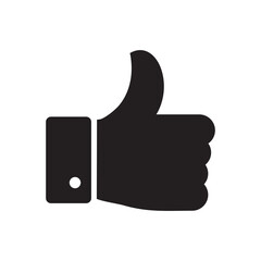 Thumbs up hand  icon vector illustration sign