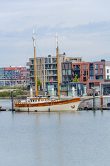 Dordrecht, Nederland - boats and yachts in Dordrecht harbour  