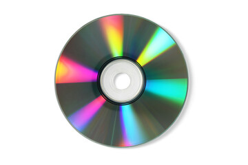 Compact Disc on white background