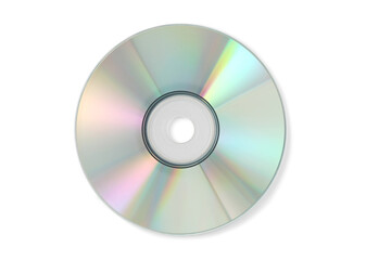 Compact Disc on white background