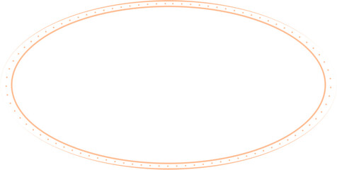 Oval Border Frames Isolated on White Background.  Trendy design element for border frame, logo, blackout tattoo, symbol, web, prints, posters, template, pattern and abstract background