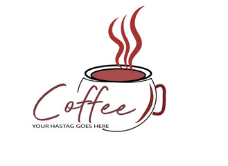 cup of coffee for logo or illustation 
