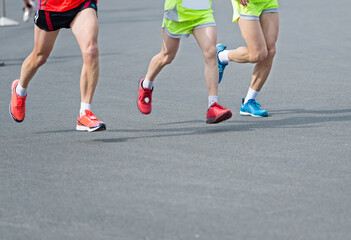 Fototapeta na wymiar marathon runners