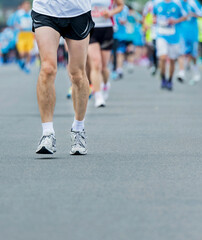 Fototapeta na wymiar marathon runners