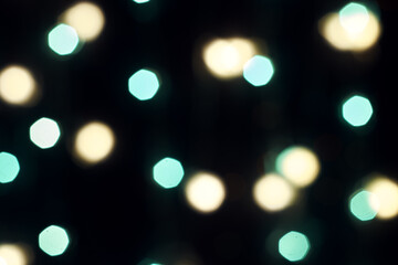 multicolored festive lights on a black background screensaver backdrop