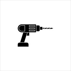 Screwdriver, power drill line icon, outline vector illustration sign, linear pictogram isolated on white background