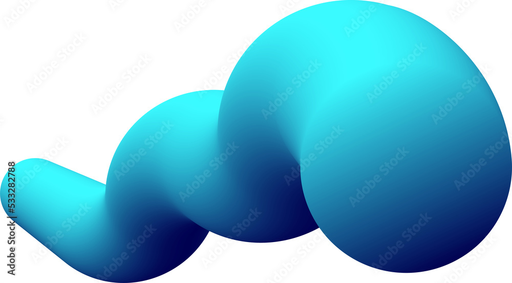 Aufkleber Abstract dynamic style fluid lines for design elements