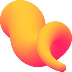 Abstract dynamic style fluid lines for design elements