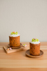 Homemade cakes cake on the table