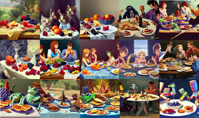 breakfast in the country